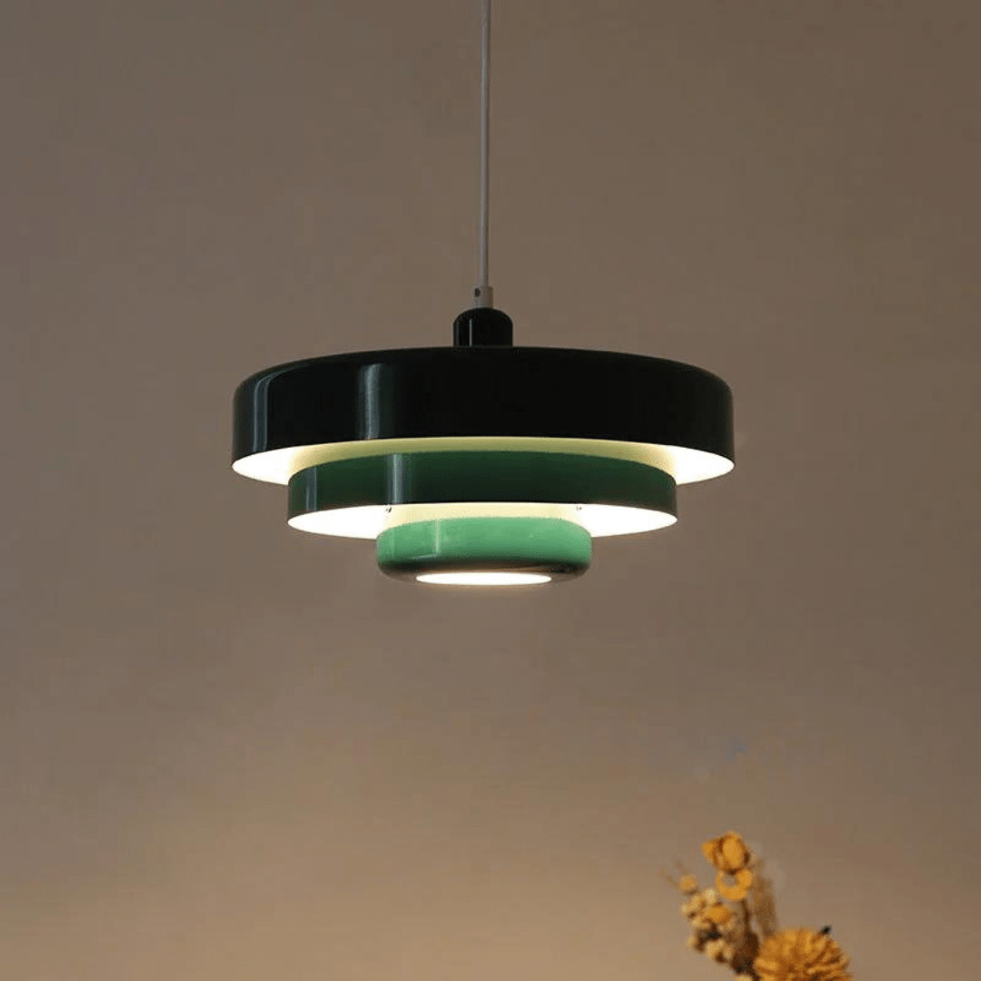 Tricolora Pendant Light With Three Tiers In Soft Macaron Hues