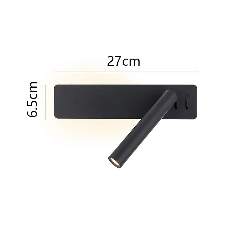 Rota Lux Rotatable Led Bedside Lamp With Adjustable Brightness