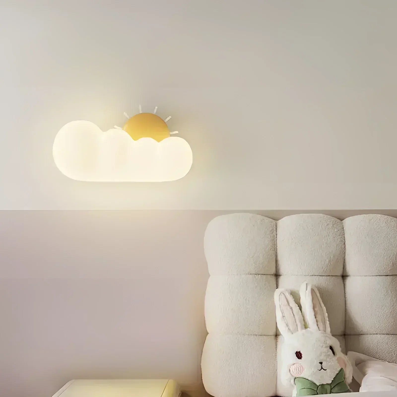 Cirrus Cloud Nursery Wall Light Dimmable LED Decor