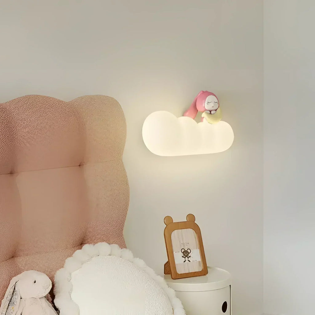 Cirrus Cloud Nursery Wall Light Dimmable LED Decor