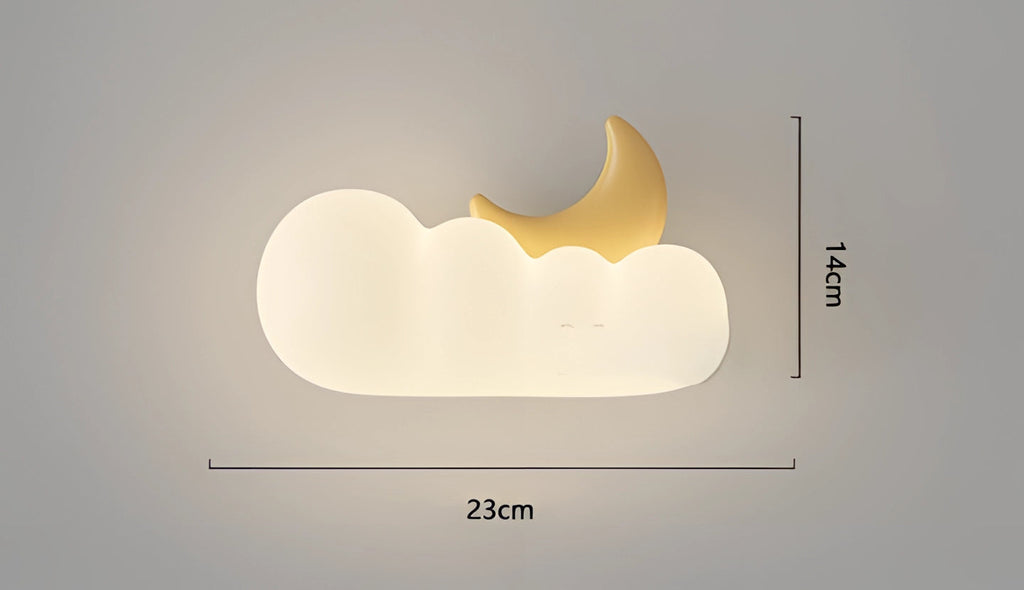 Cirrus Cloud Nursery Wall Light Dimmable LED Decor