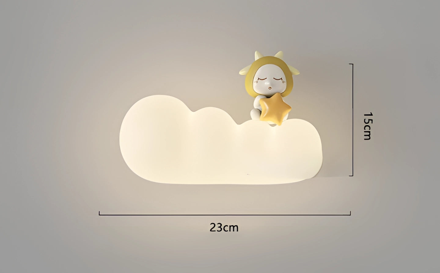 Cirrus Cloud Nursery Wall Light Dimmable LED Decor