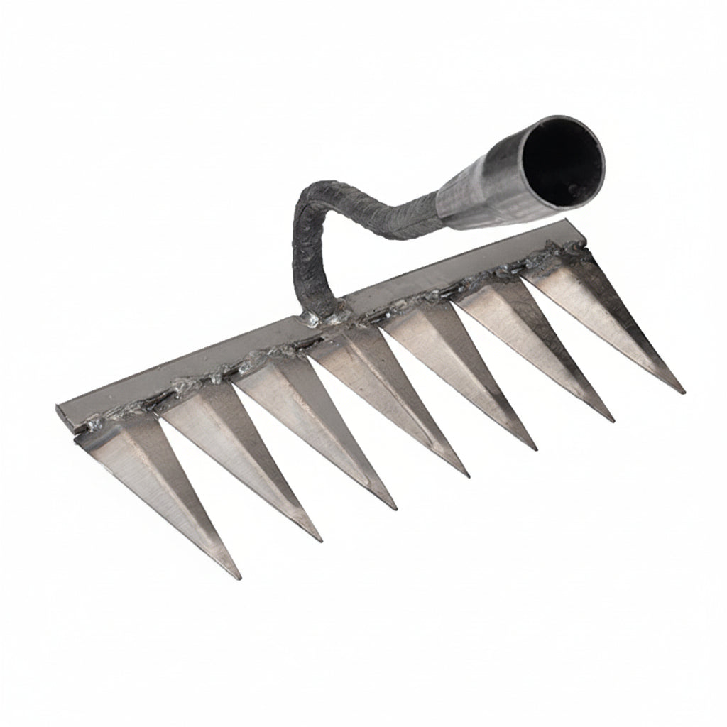 SoilSweep Durable Metal Garden Rake for Easy Weeding and Soil Prep