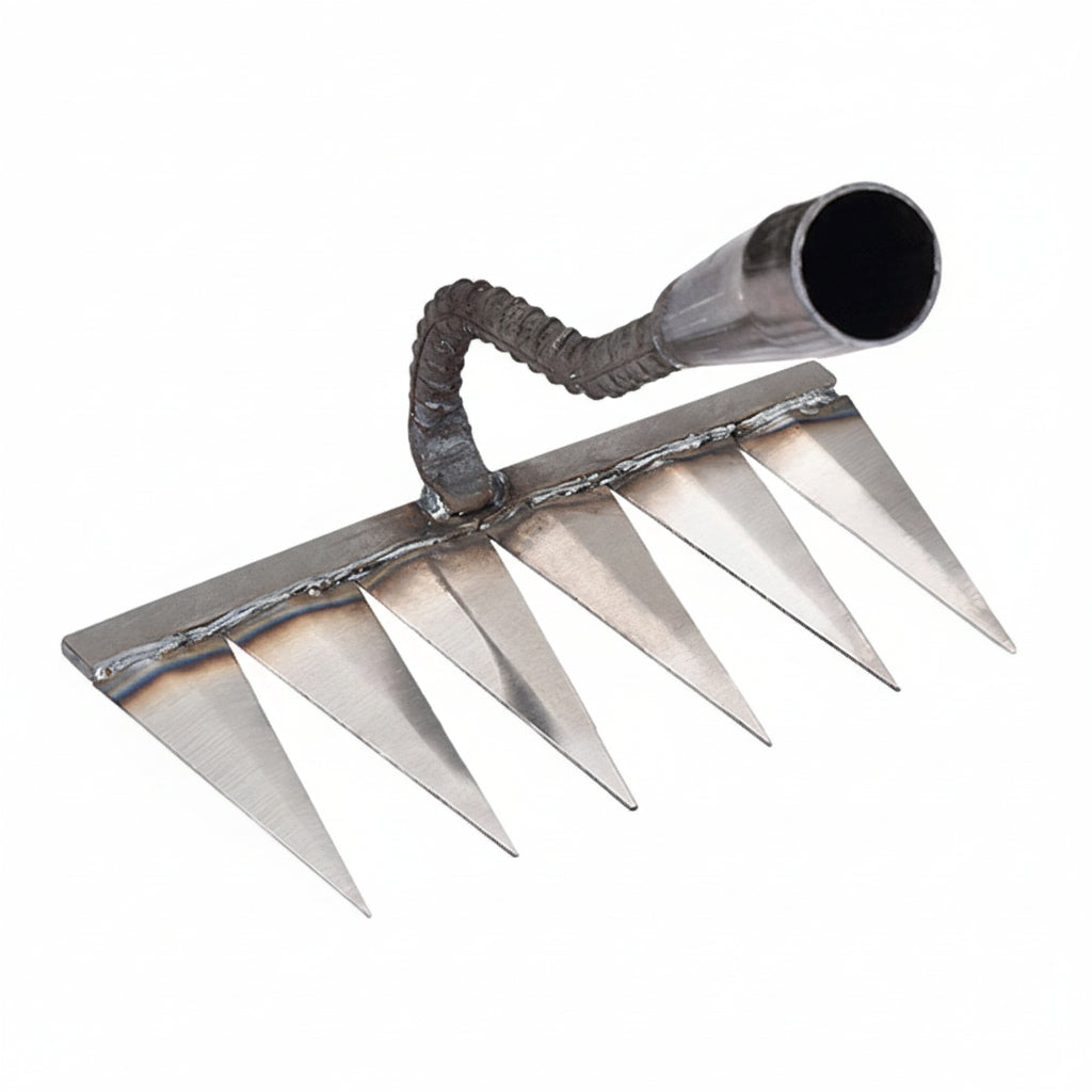 SoilSweep Durable Metal Garden Rake for Easy Weeding and Soil Prep
