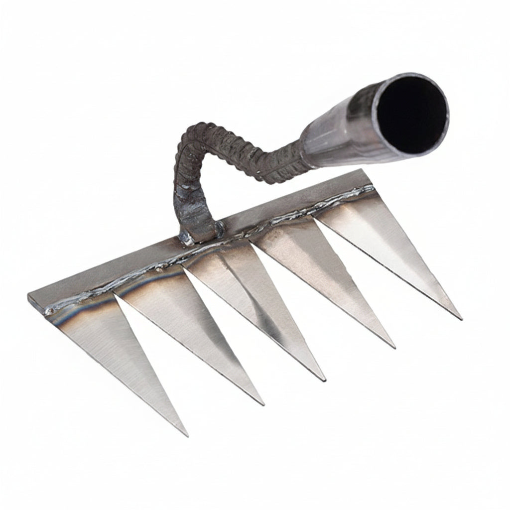 SoilSweep Durable Metal Garden Rake for Easy Weeding and Soil Prep
