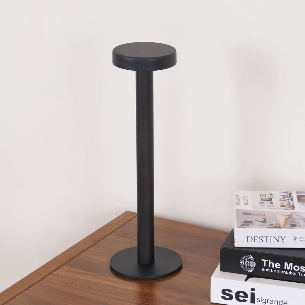 Lámpara de Mesa LED Recargable LumaGlow con Base Magnética y Regulador Táctil
