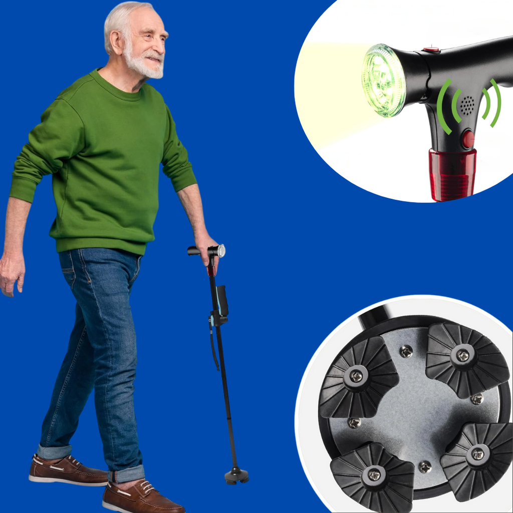 Ergonomikus, könnyű sétabot időseknek és mozgástámogatáshoz