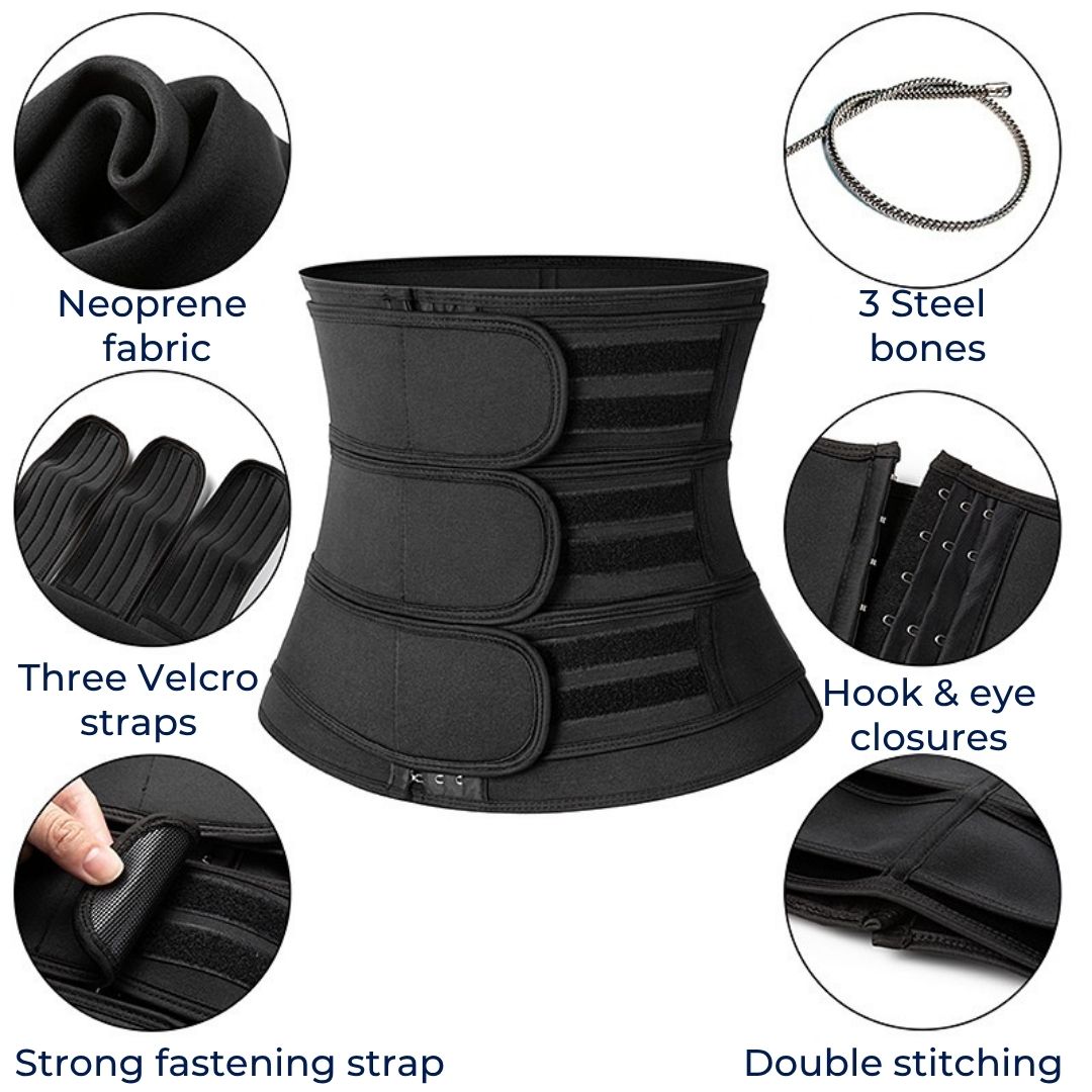 Cintura a tripla compressione ThermoCore per la vita con neoprene traspirante per il post parto