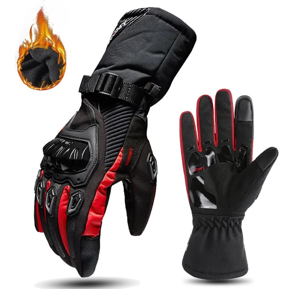 FrostGuard Winter Waterproof Insulated Motorcycle Gloves For Cold Weather Riding