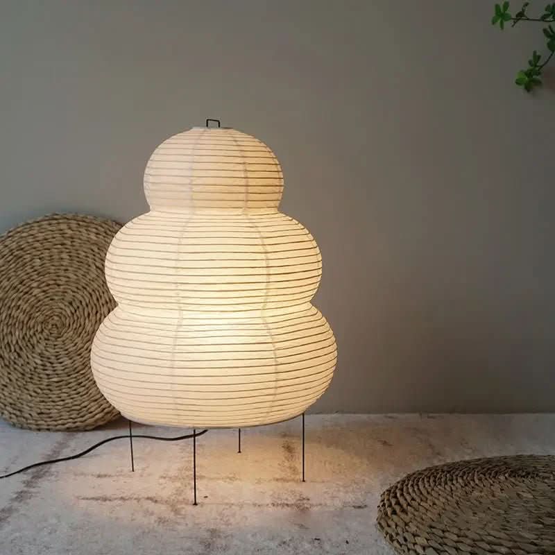 Candeeiro de Mesa NovaLume de Papel de Arroz em Estilo Japonês com Luz Suave Difusa para Quarto