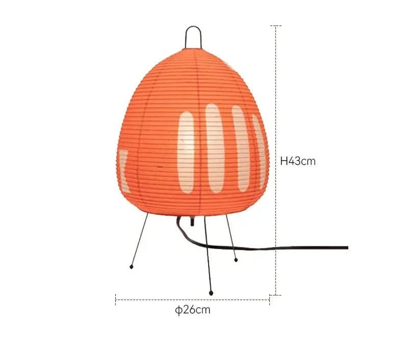 Candeeiro de Mesa NovaLume de Papel de Arroz em Estilo Japonês com Luz Suave Difusa para Quarto