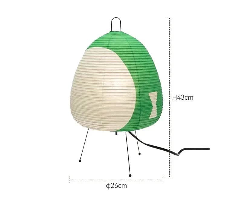 Candeeiro de Mesa NovaLume de Papel de Arroz em Estilo Japonês com Luz Suave Difusa para Quarto