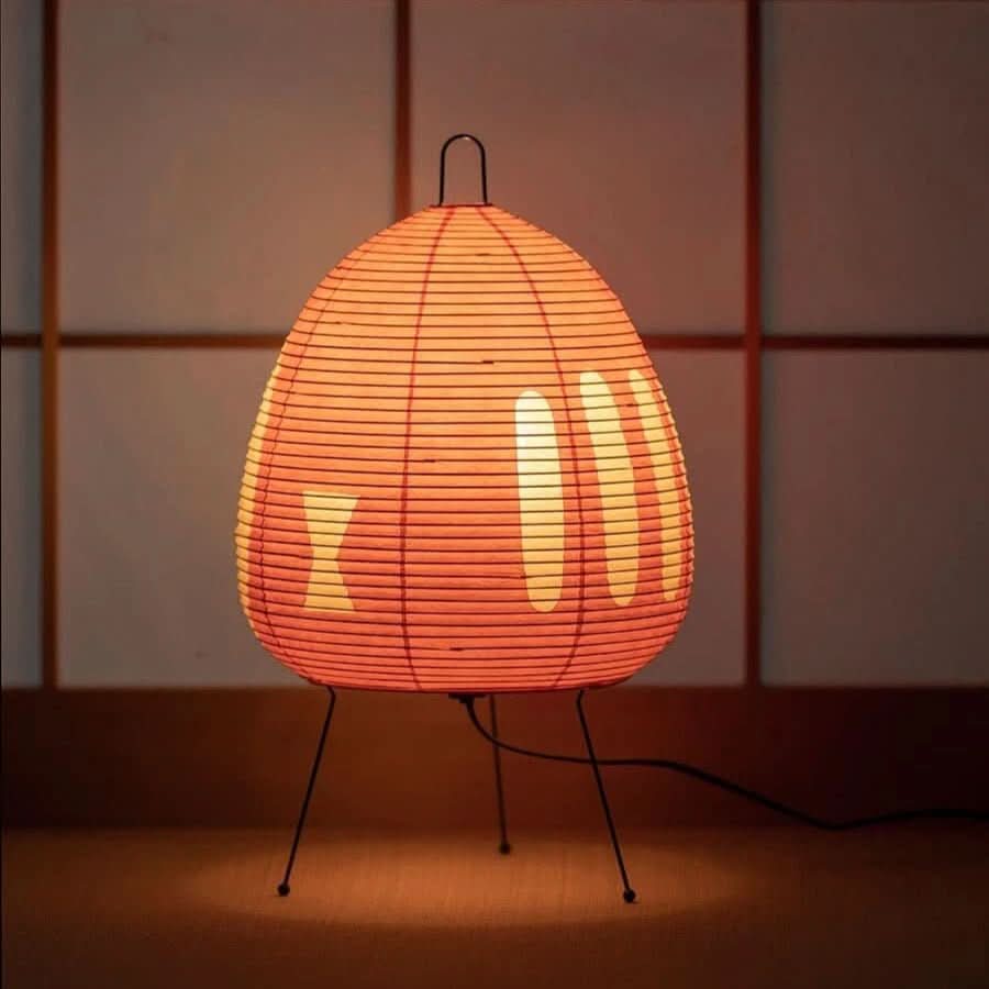 Candeeiro de Mesa NovaLume de Papel de Arroz em Estilo Japonês com Luz Suave Difusa para Quarto