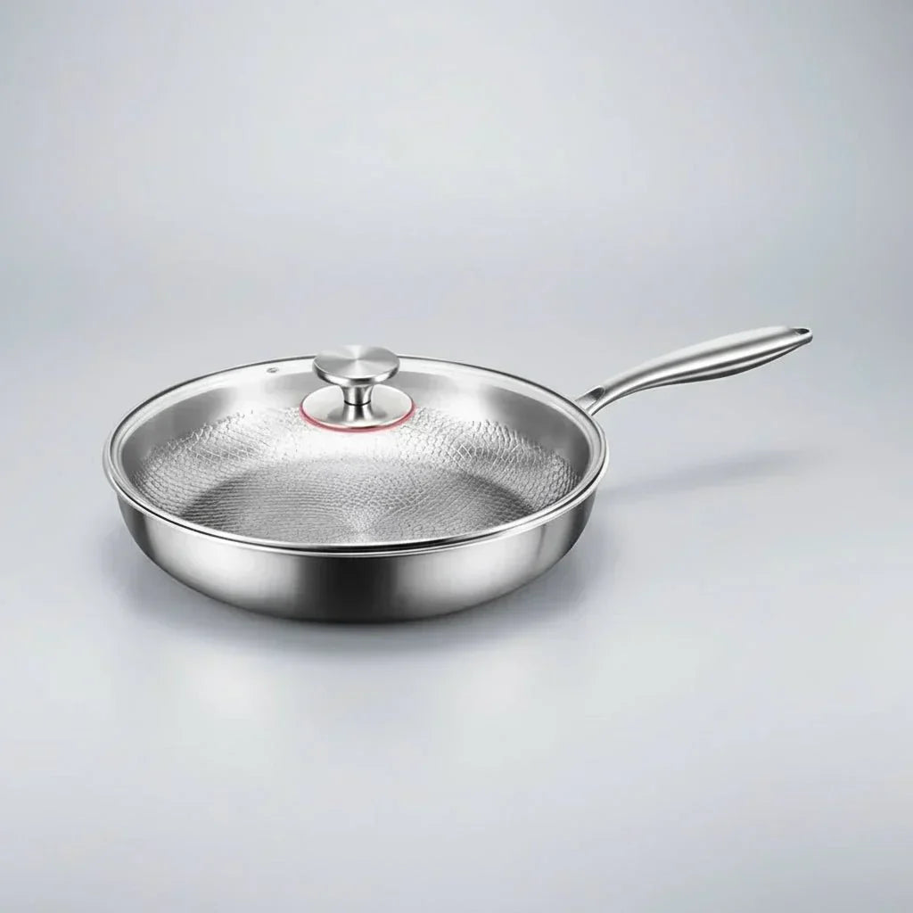 Sartén Antiadherente Martillada Aurora de Titanio para Inducción y Cocina Diaria