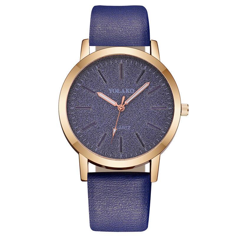 Orologio da polso IcoolGadgets Geneva con cinturino in pelle sintetica per donna, regalo elegante