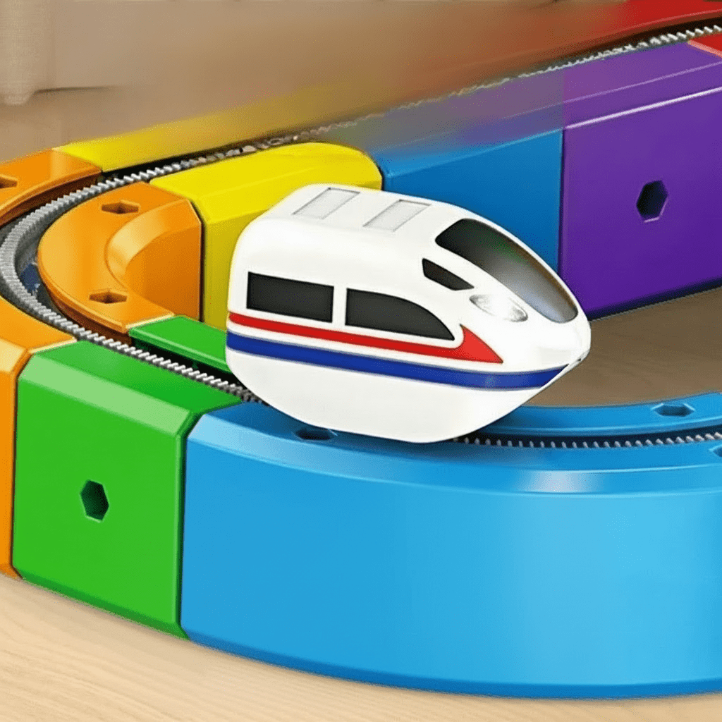 TrackForge ladattava veturi 3D junasarja lapsille – opi leikin lomassa