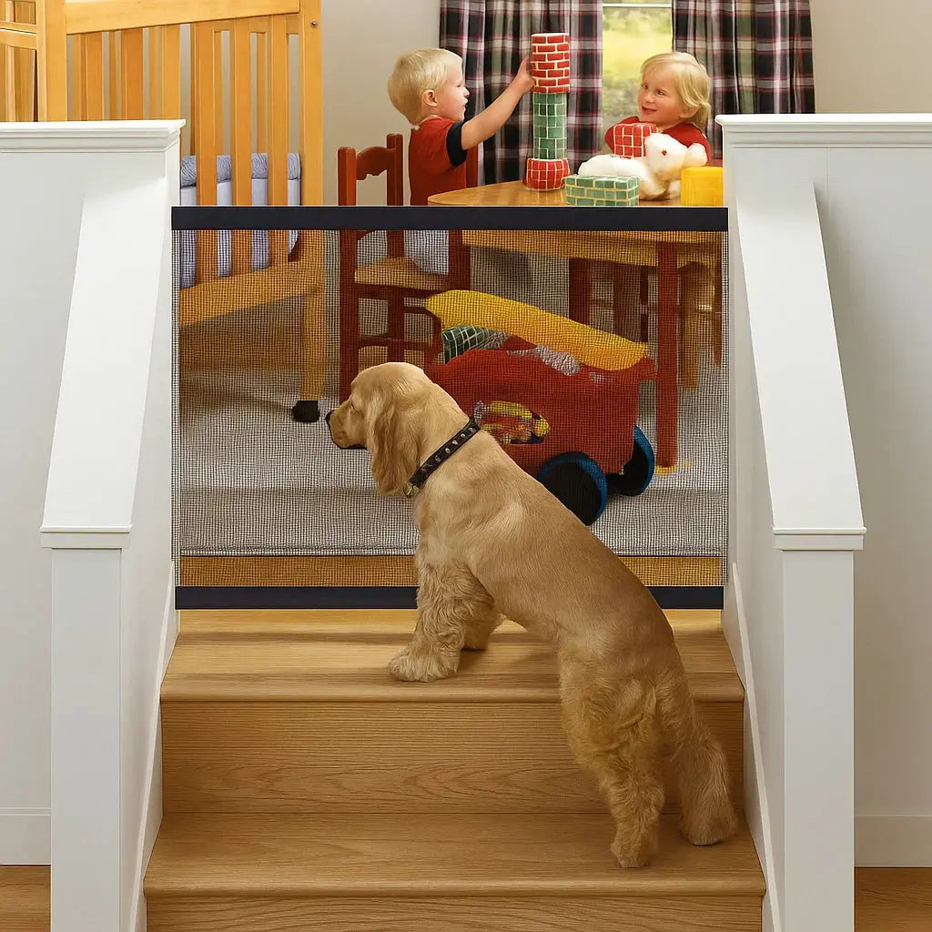 Portable Pet Barrier Gate For Doorways, Stairs, And Hallways