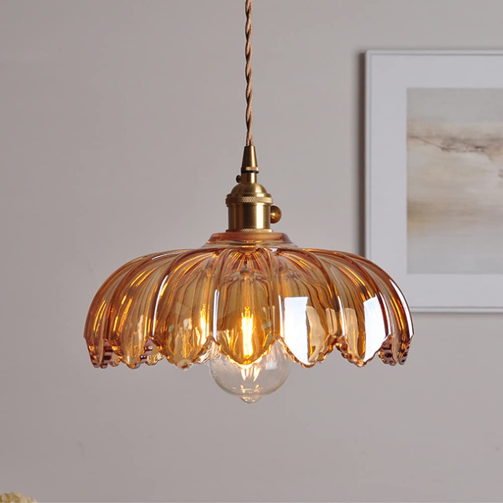 Solara Translucente Glas-Pendelleuchte mit Kupferbasis für moderne Innenräume