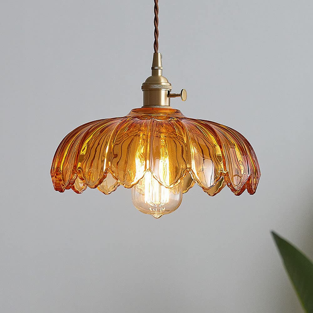 Solara Translucente Glas-Pendelleuchte mit Kupferbasis für moderne Innenräume
