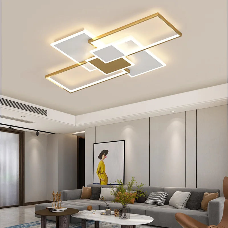 Lámpara de araña moderna LED NovaLume para habitaciones medianas de 15 a 45 m²