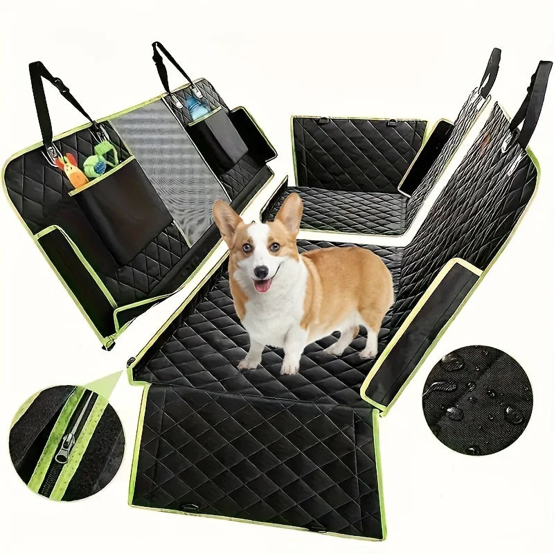 Furride Funda Impermeable 6 en 1 para Asiento de Perro en Coches SUV, Protector para Asiento Trasero