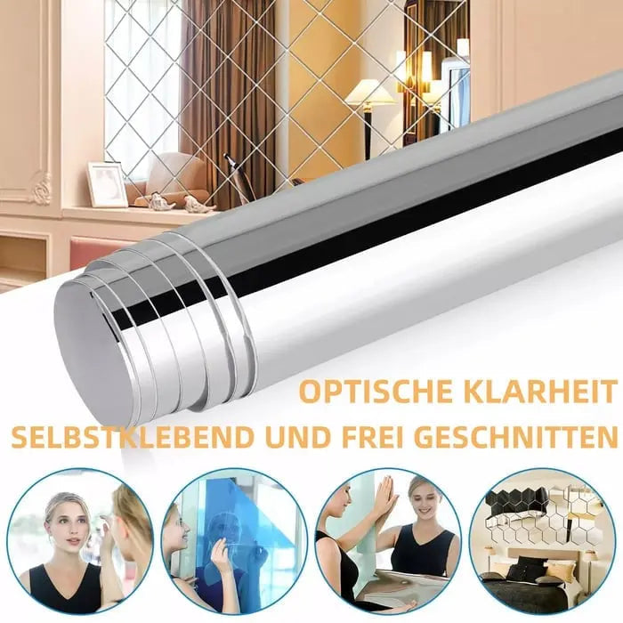 Bezpečná a nerozbitná flexibilní zrcadlová fólie pro jasné odrazy