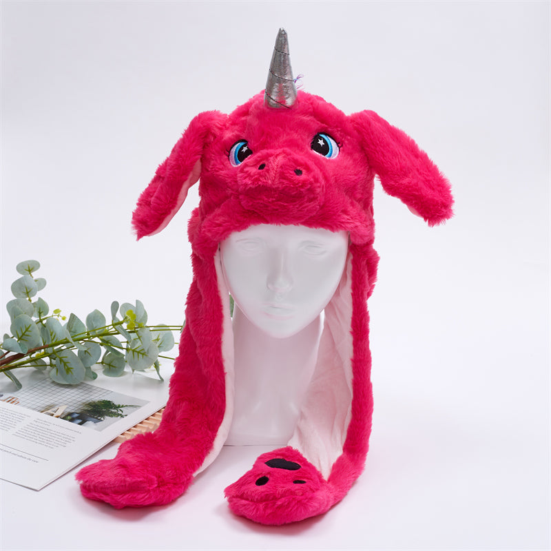 Cappello con Orecchie Mobili BunnyJoy che Illumina Ogni Viso con un Sorriso Allegro