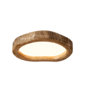 Nova Oak Ceiling Light With Warm Minimal Glow And Wooden Housing