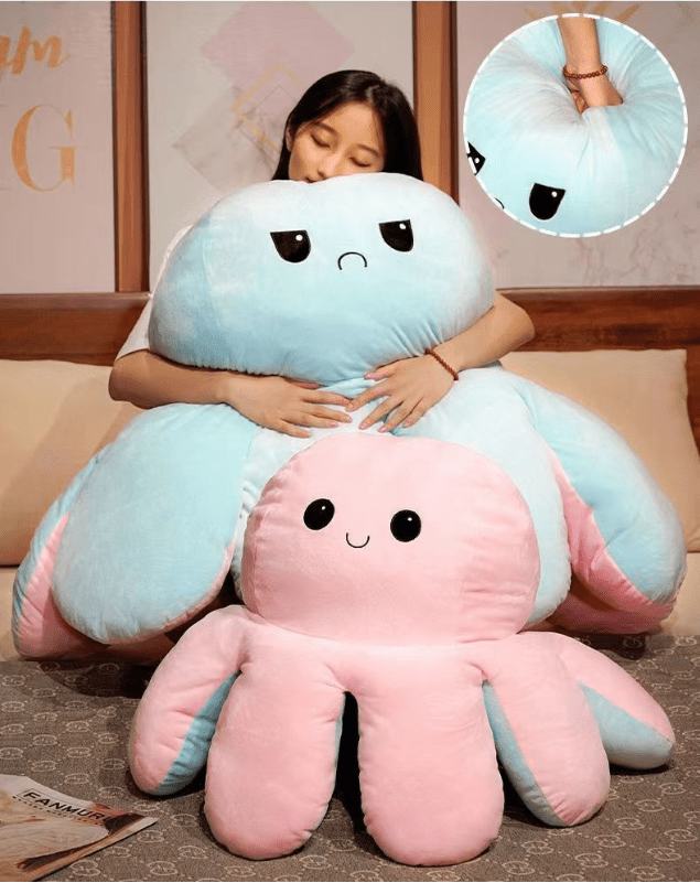 SnuggleOcto Peluche Polvo Brinquedo Para Crianças Amigo Macio e Abraçável