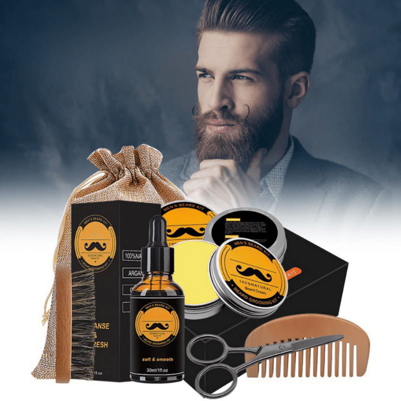 Kit BeardVibe para el Crecimiento de Barba en Zonas Irregulares y para un Crecimiento Saludable de la Barba