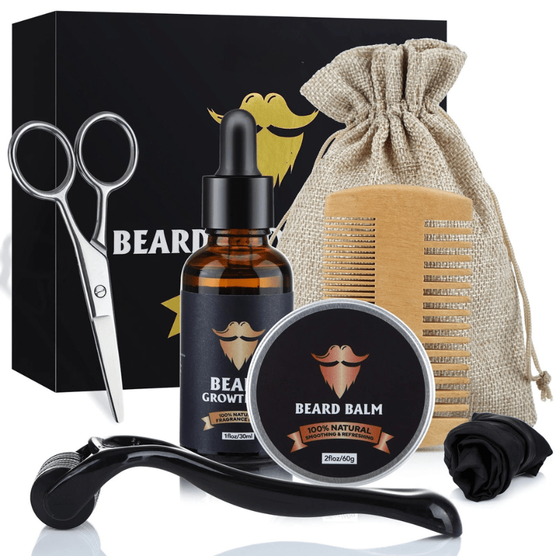 Kit BeardVibe para el Crecimiento de Barba en Zonas Irregulares y para un Crecimiento Saludable de la Barba