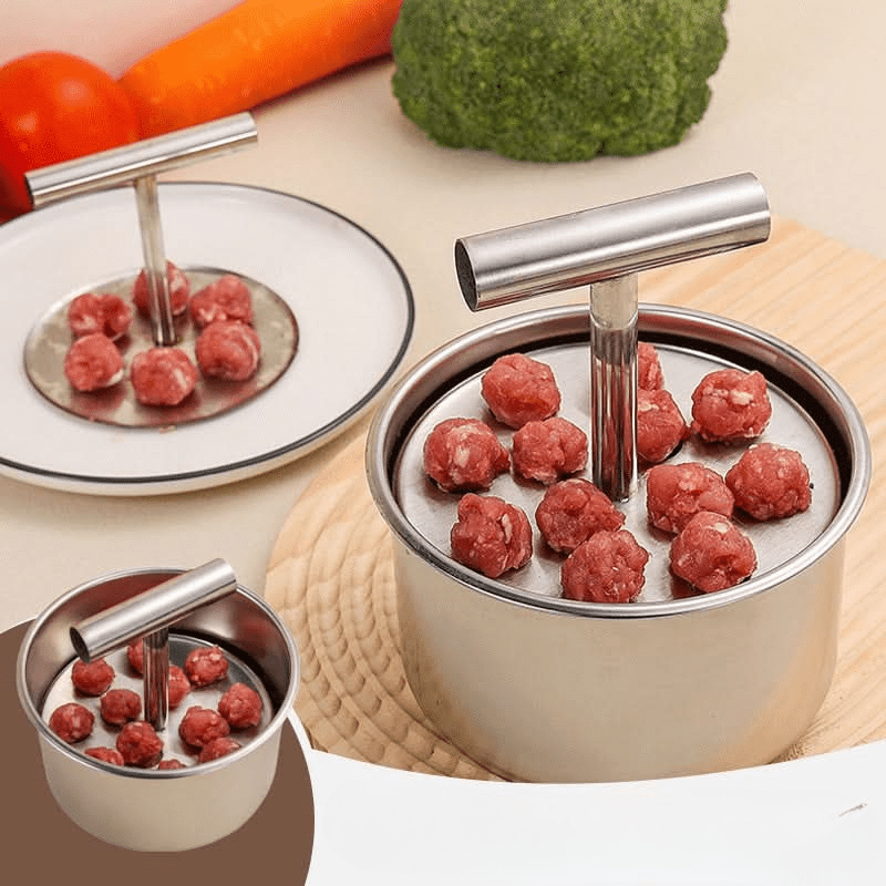 NovaCrisp Meatball Mould Stainless Steel Uniform Effortless Meatballs For Home Cooks