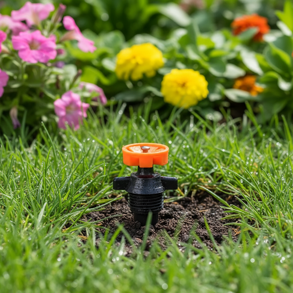 AeroFlow 360 graders roterende sprinklerhode for hjemmehager med jevn vanning