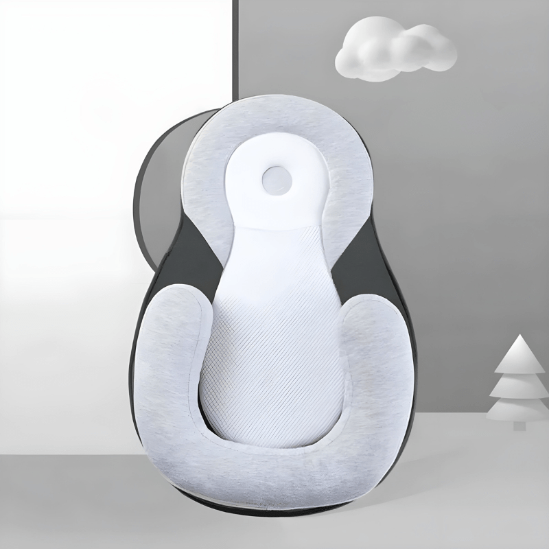 NovaNap Ergonomisches Baby-Kissen für sicheren Schlaf bei Säuglingen und Unterstützung der Kopfform