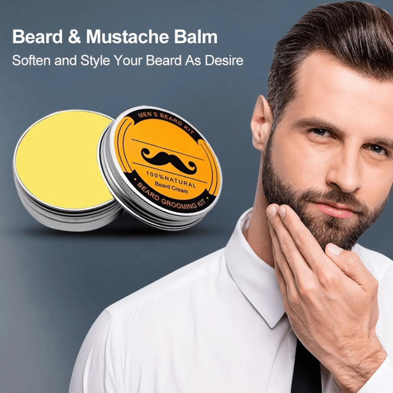 Kit BeardVibe para el Crecimiento de Barba en Zonas Irregulares y para un Crecimiento Saludable de la Barba