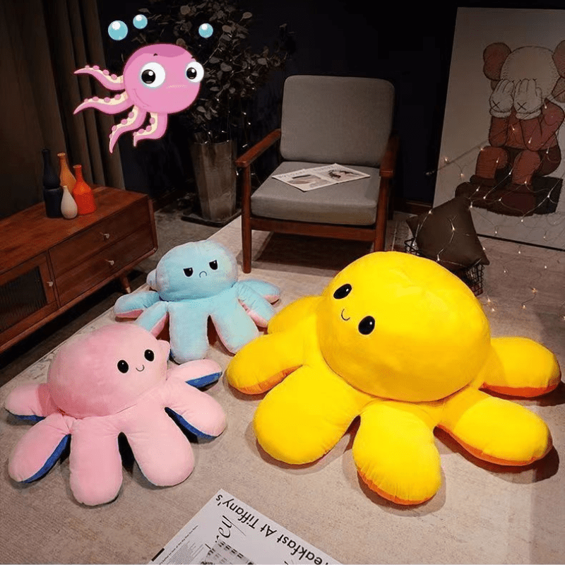 SnuggleOcto Peluche Polvo Brinquedo Para Crianças Amigo Macio e Abraçável