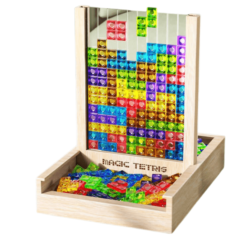 Terrain de jeu Tetris en bois naturel TerraTrix pour tous, écologique