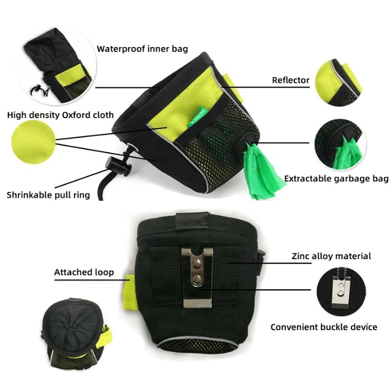 Sac à goûter étanche TrailPouch pour aventures en plein air avec chiens, garde les friandises au sec