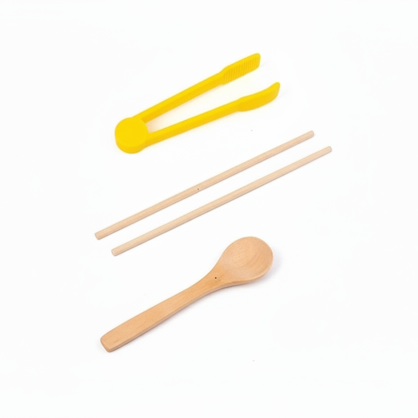 HueCraft Montessori Holzperlen-Sortierspiel für Vorschulkinder Farb- und Zählspaß