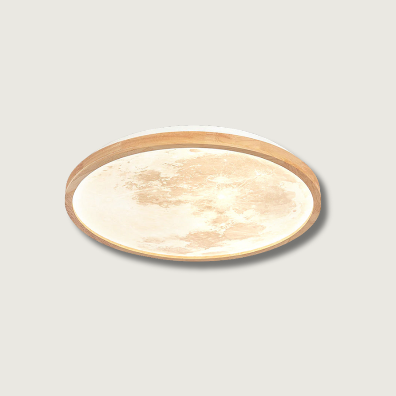 Plafonnier encastré LumaSphere avec éclat chaleureux d'inspiration japonaise pour chambre