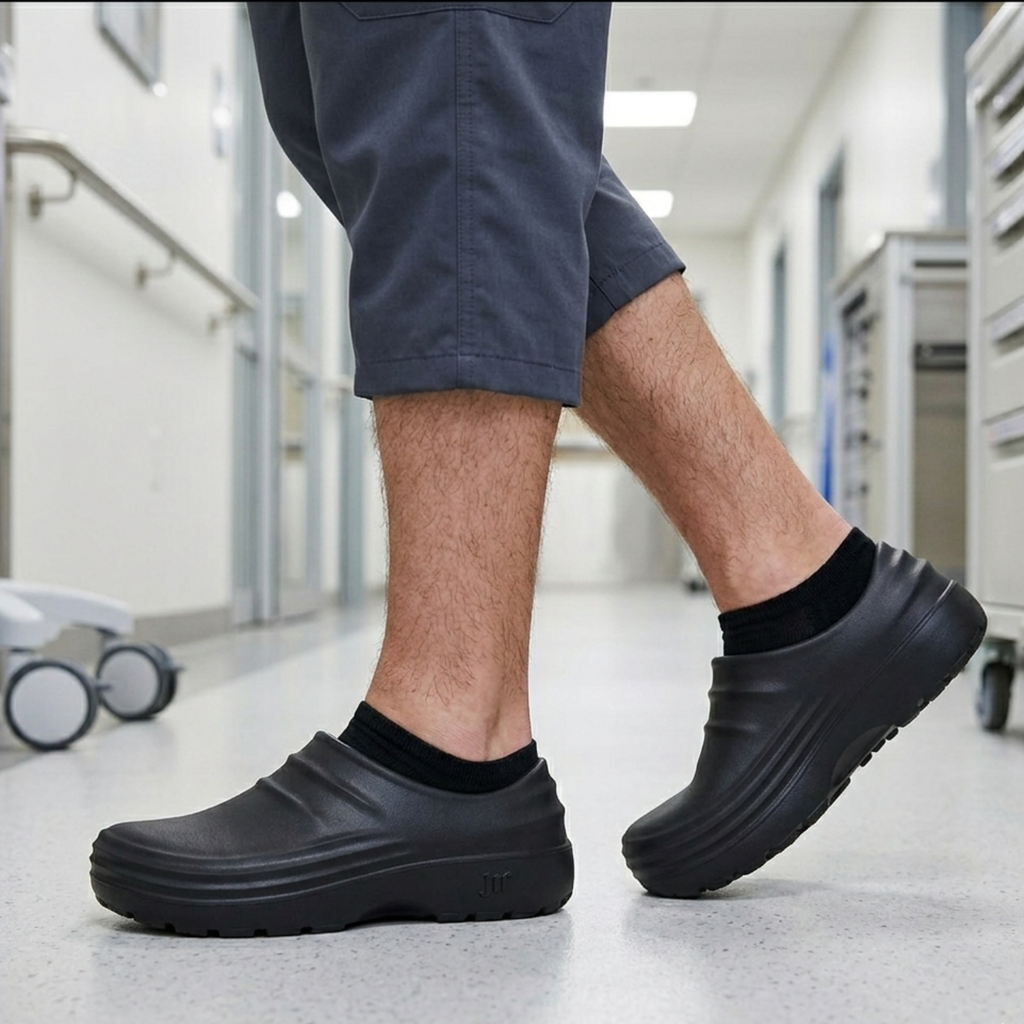 Comfort Clogs pustende ergonomiske sklisikre sko for komfort hele dagen