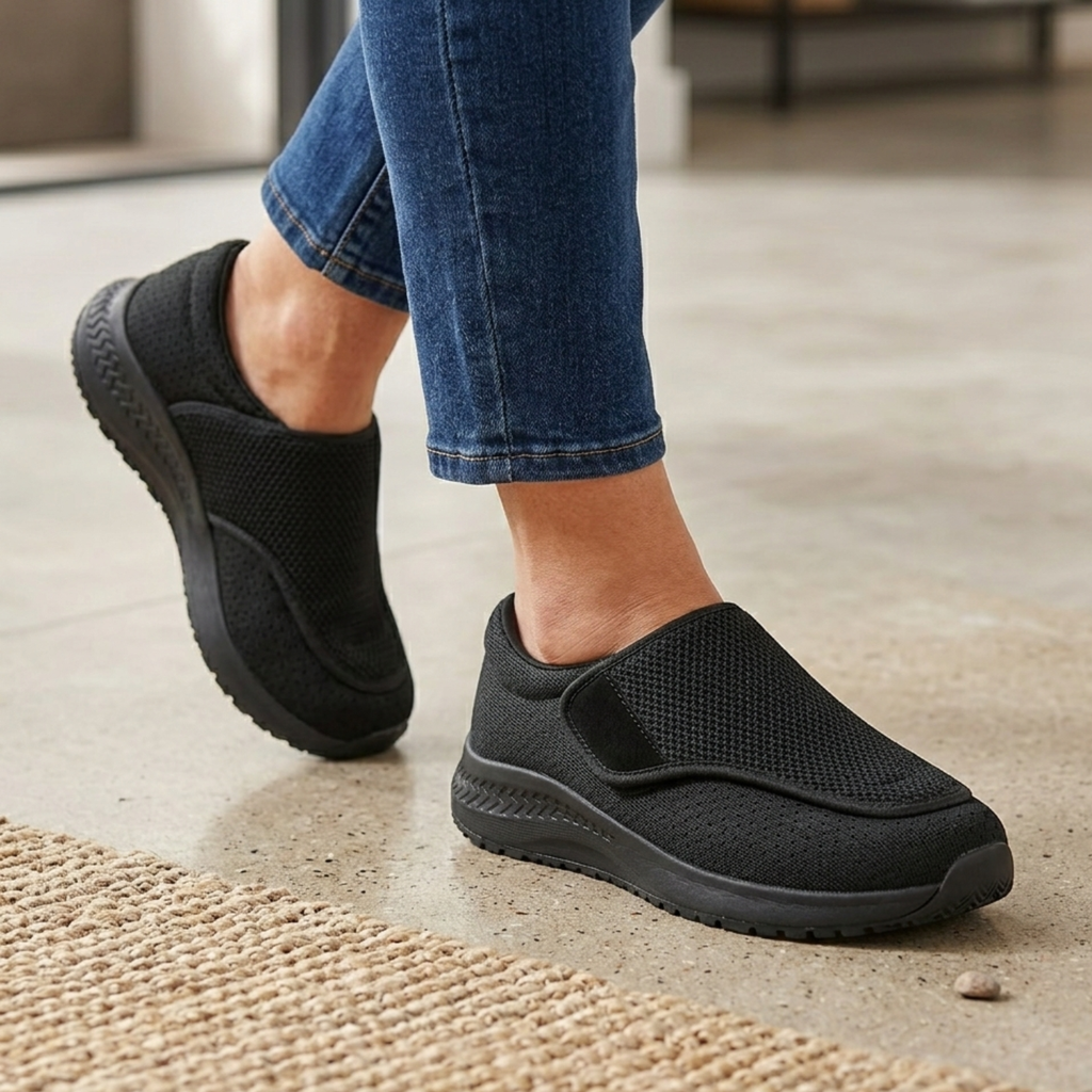 Zapatos OrthoEase Extra Anchos con Soporte Acolchonado y Ajuste Regulable