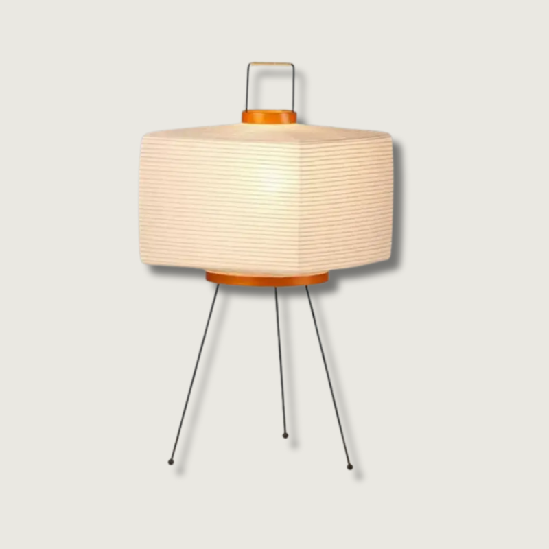 NovaLume Japandi Rice Paper Ambient Table Lamp for Living Room and Bedroom