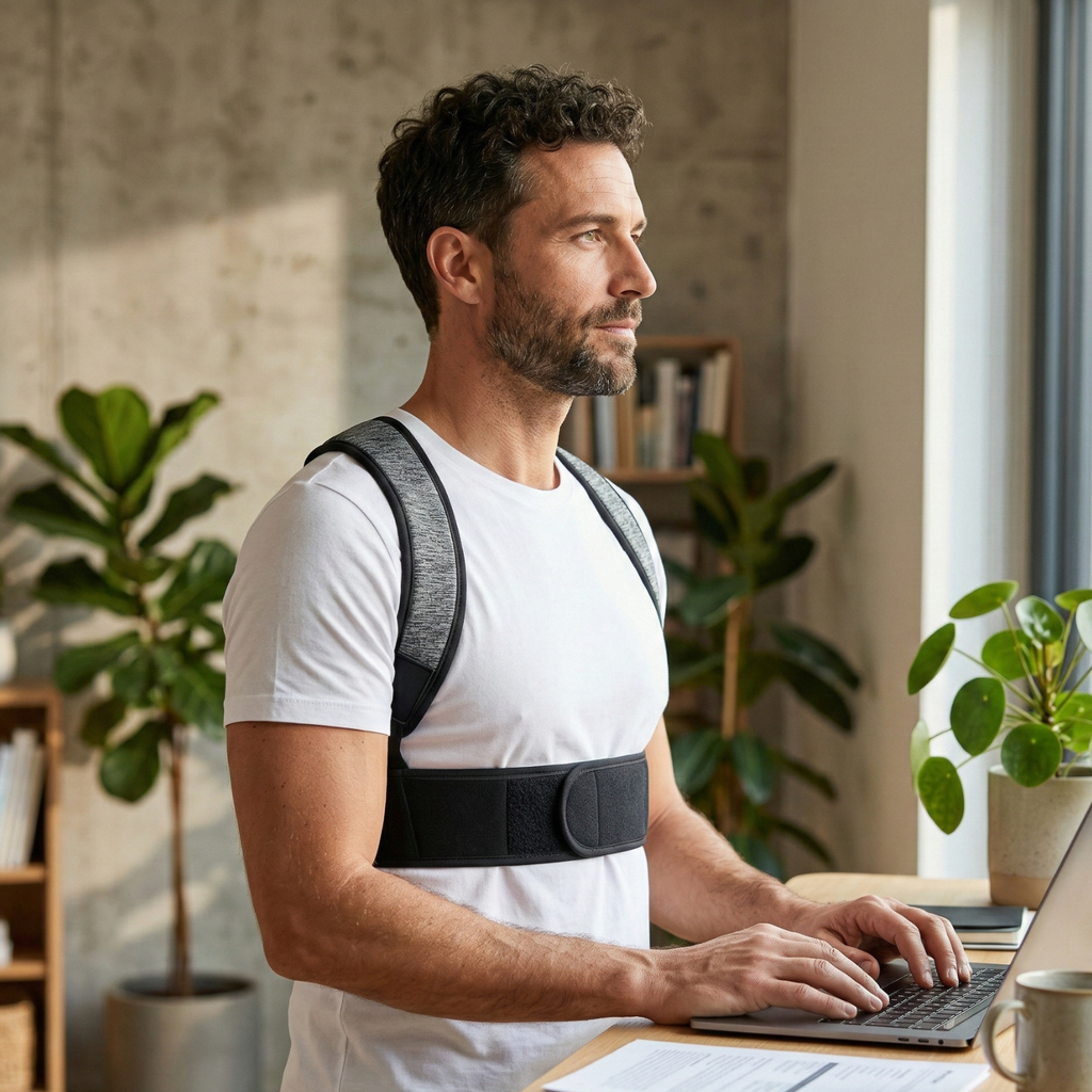 BambooSpine Adjustable Posture Corrector for Comfortable Back Support