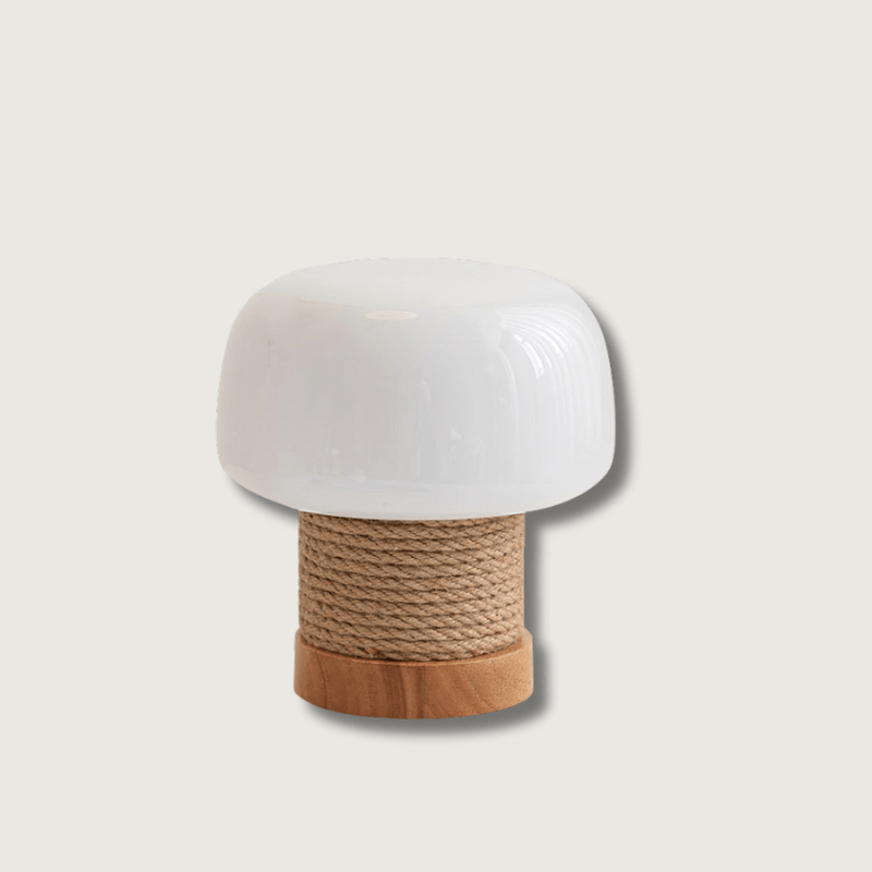 LumaNova Modern Minimalist LED Masa Lambası Ahşap Tabanlı