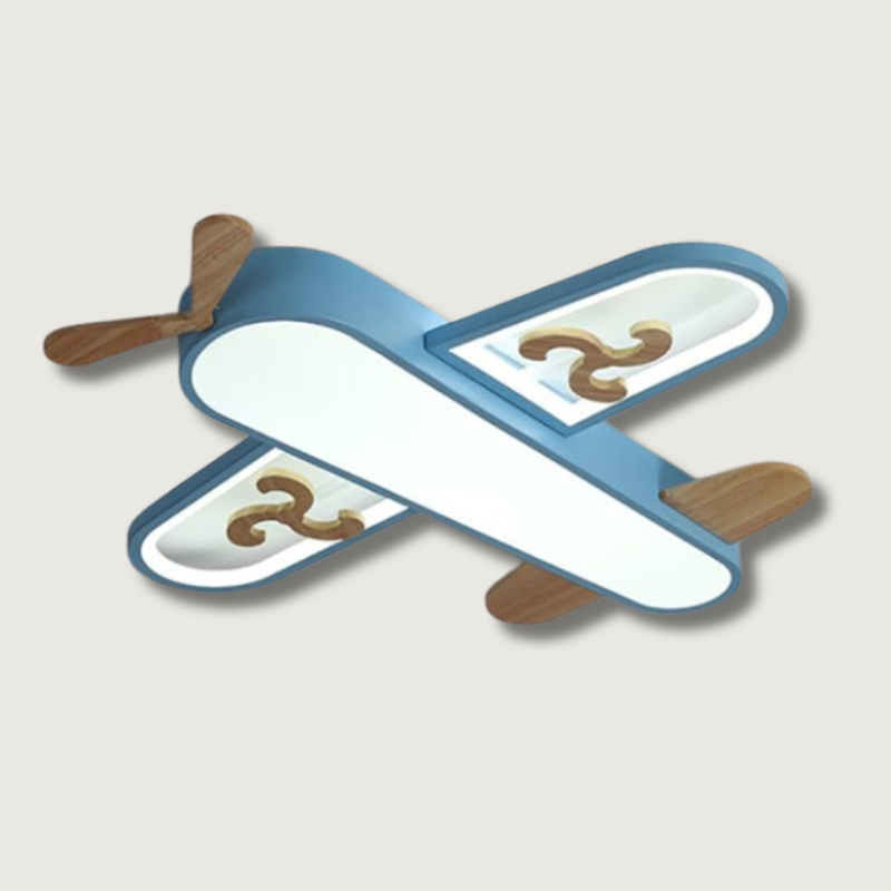 AeroGlow LED taklampe for barnesoverom, flydesign