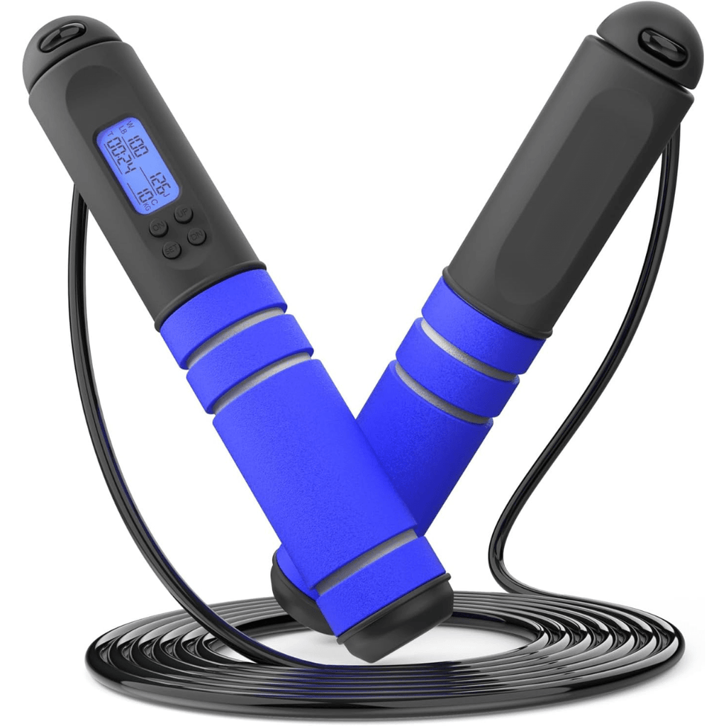 حبل القفز الرقمي PulseFlex مع عداد السعرات الحرارية لعشاق اللياقة البدنية