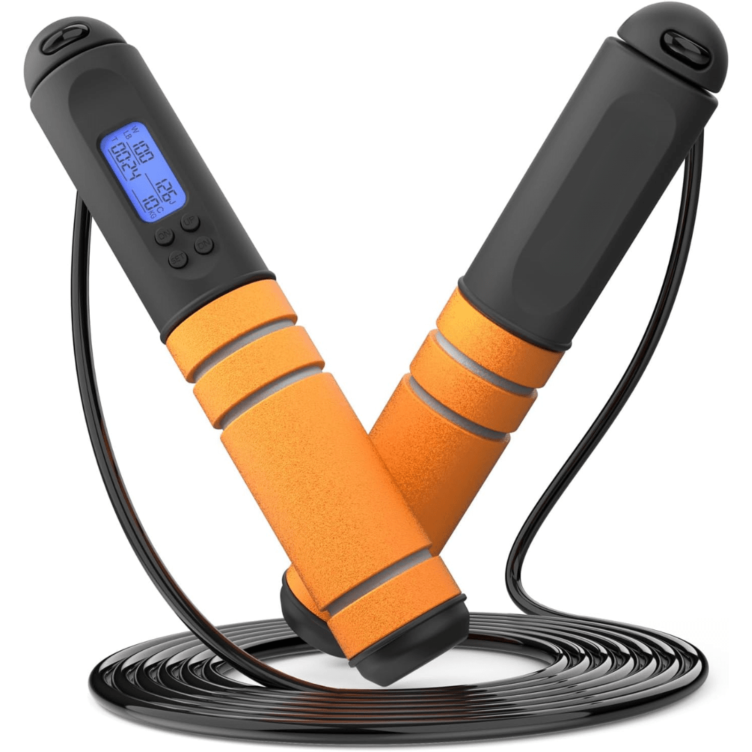 حبل القفز الرقمي PulseFlex مع عداد السعرات الحرارية لعشاق اللياقة البدنية