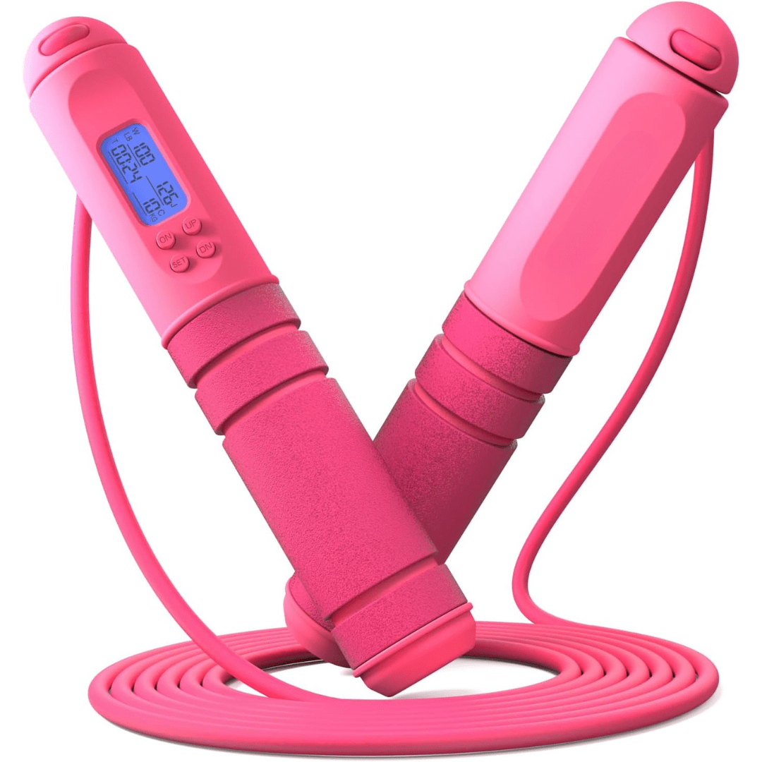 حبل القفز الرقمي PulseFlex مع عداد السعرات الحرارية لعشاق اللياقة البدنية