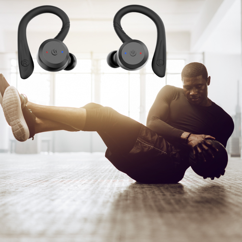 Auriculares inalámbricos PulseGuard Bluetooth 5 con larga duración de batería IPX7
